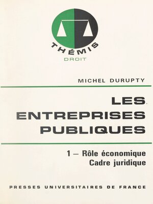 cover image of Les entreprises publiques (1)